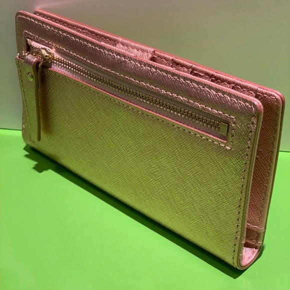 ✨Kate Spade Stacy Laurel Rose Gold Wallet - Picture 7 of 8